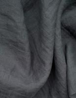 Ткань лён  для постельного "антрацит”  с эффектом мятости арт. 1302Р | Ellie Fabrics