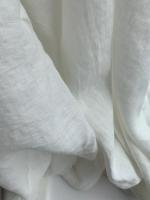 Ткань для шитья лён с эфектом мятости "молочный” арт. 01/1 | Ellie Fabrics