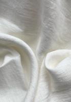 Ткань лён  для постельного "молочный”  с эффектом мятости арт. 01КР/ПЛ