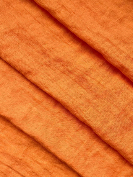 Ткань лён с эффектом мятости "Абрикосовый пунш”  арт. 756КР | Ellie Fabrics