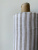 1518. Ткань лён умягченный  "серо-бежевая широкая ПОПЕРЕЧНАЯ полоска" сорочечный | Ellie Fabrics