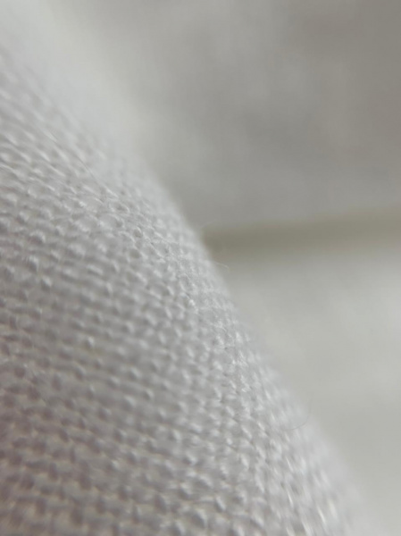 Ткань для шитья лён с эффектом мятости "молочный” арт. 01 КР | Ellie Fabrics