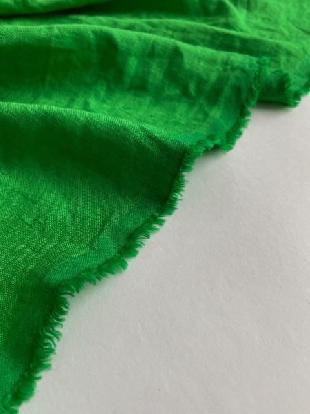 Ткань лён/ вискоза умягченная костюмная "тархун"  арт. 390ЛВ | Ellie Fabrics