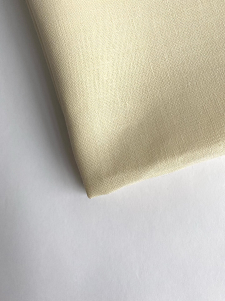Ткань лён умягченный "ваниль" костюмный арт.1403/200 | Ellie Fabrics